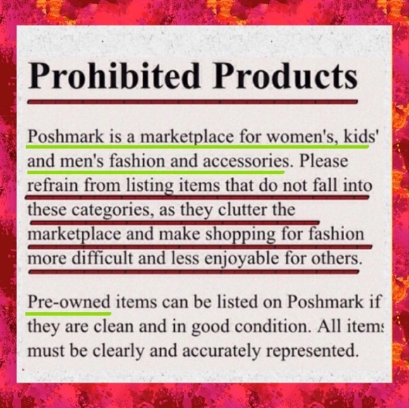 🚫PROHIBITED ITEMS ON POSHMARK🚫 - Picture 2 of 5